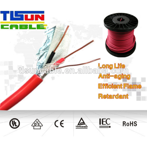 Red FPLR Solid Fire Alarm Cable for security alarm system